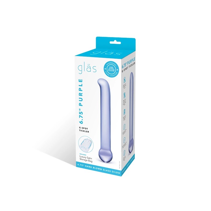 Szklane dildo - Glas Purple G-Spot Tickler